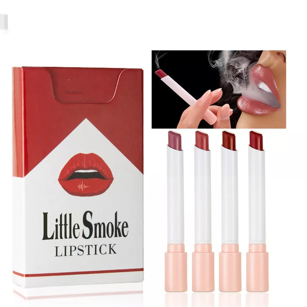 Set Matte Velvet Little Smoke Lasting Lipstick( 4PCS)