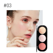 FOCALLURE 3 Colors Blush&Highlighter Palette