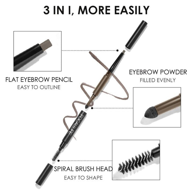 FOCALLURE 3 in 1 Auto Eyebrow Pencil