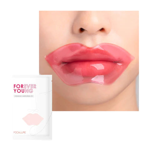 FOCALLURE Cherry Lip Mask  Vitamin E collagen anti-drying lip mask(05 pcs)