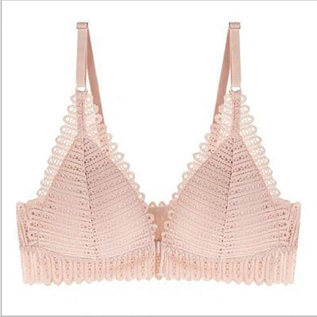 Front Buckle Push Up Bra Breathy Lace Bra