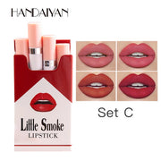 Set Matte Velvet Little Smoke Lasting Lipstick( 4PCS)