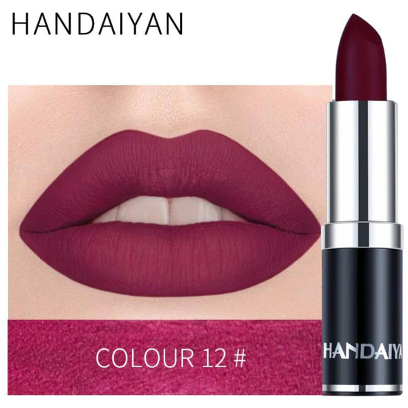 Handaiyan 12 colors Matte Lipstick