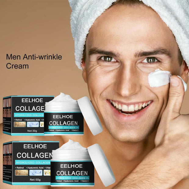 EELHOE Men's Collagen Anti Wrinkle Creams Hyaluronic Acid