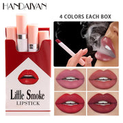 Set Matte Velvet Little Smoke Lasting Lipstick( 4PCS)