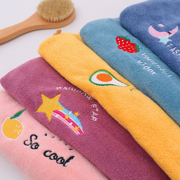 Girl's Magic Microfiber Shower Cap Towel