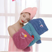 Girl's Magic Microfiber Shower Cap Towel