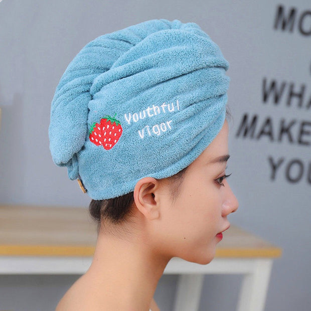 Girl's Magic Microfiber Shower Cap Towel