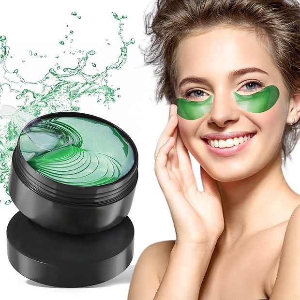 Green Seaweed Crystal Eye Mask