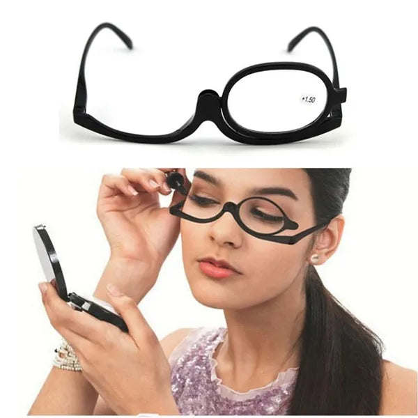 Rotatable Makeup Reading Glasses