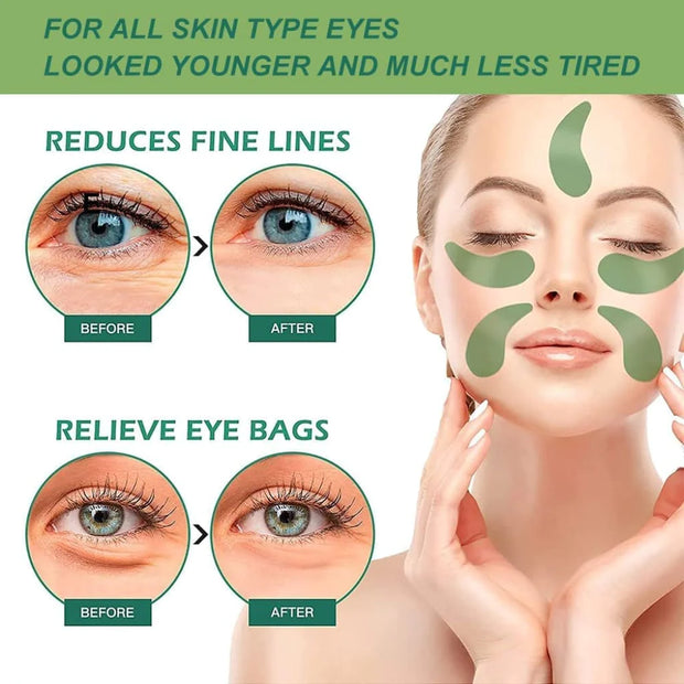 Green Seaweed Crystal Eye Mask